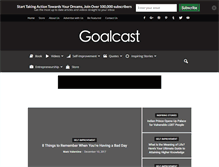 Tablet Screenshot of goalcast.com